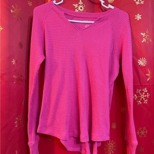 American Eagle Outfitters Fuchsia Knit Top